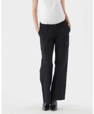 Soon Maternity - Wide Cargo Pants - Cargo Pants (Black) Wide Cargo Pants