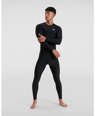 Speedo - Long Sleeve Rash Top - Swimwear (BLACK) Long Sleeve Rash Top