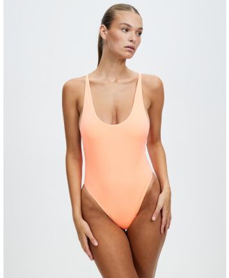 Speedo - Solid Convertible 1 Pc - One-Piece / Swimsuit (Disco Peach) Solid Convertible 1 Pc