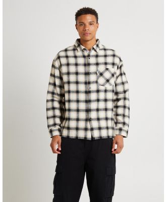 Spencer Project - Portland Long Sleeve Flanno - Shirts & Polos (OFF WHITE) Portland Long Sleeve Flanno