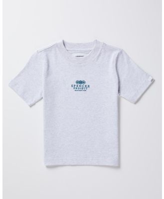 Spencer Project - Teen Boys Court Short Sleeve T Shirt - Short Sleeve T-Shirts (LIGHT GREY MARLE) Teen Boys Court Short Sleeve T-Shirt