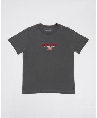 Spencer Project - Teen Boys International Short Sleeve T Shirt - Short Sleeve T-Shirts (BLACK) Teen Boys International Short Sleeve T-Shirt