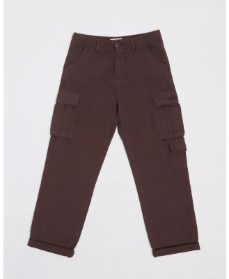 Spencer Project - Teen Boys Surplus Ripstop Cargo Pants - Cargo Pants (BROWN) Teen Boys Surplus Ripstop Cargo Pants