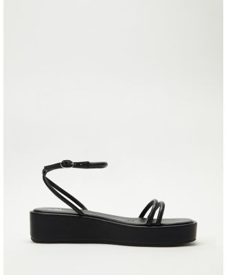 SPURR - Brynn Flatform Sandals - Flats (Black) Brynn Flatform Sandals