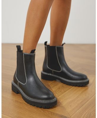 SPURR - Foley Ankle Boots - Boots (Black Polyurethane) Foley Ankle Boots
