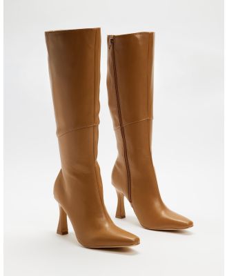 SPURR - Lily Knee High Boots - Knee-High Boots (Camel Smooth) Lily Knee High Boots