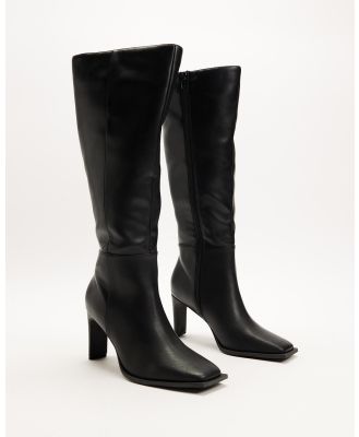 SPURR - Margot Knee High Boots - Knee-High Boots (Black Smooth) Margot Knee High Boots