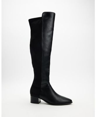 SPURR - Nellie Over The Knee Boots - Boots (Black Smooth) Nellie Over The Knee Boots