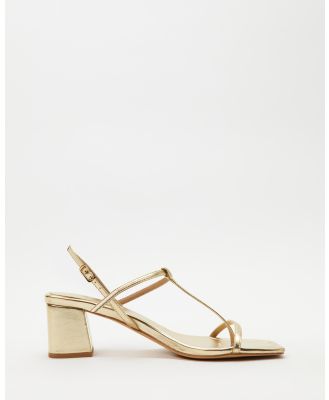 SPURR - Olive Block Heels - Mid-low heels (Gold) Olive Block Heels