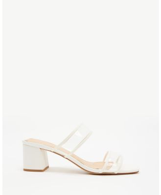 SPURR - Viva Transparent Heels - Mid-low heels (White) Viva Transparent Heels