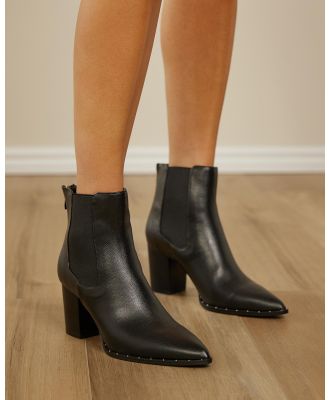 SPURR - Zoya Ankle Boots - Boots (Black Pebble) Zoya Ankle Boots