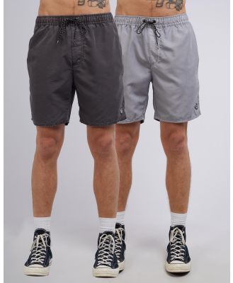 St Goliath - Illusion Shorts   2 Pack - Shorts (Washed Black & Grey Marle) Illusion Shorts - 2-Pack