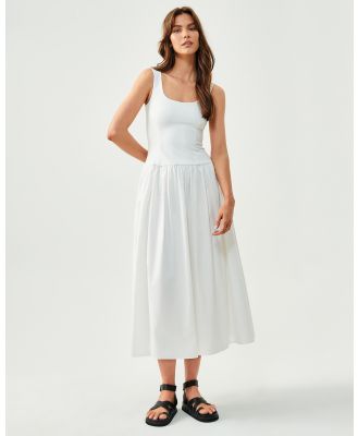 ST MRLO - Ellisa Midi Dress - Dresses (White) Ellisa Midi Dress