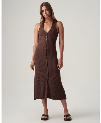 ST MRLO - Kelsy Knit Dress - Dresses (Chocolate) Kelsy Knit Dress