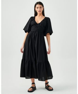 ST MRLO - Luca Tiered Dress - Dresses (Black) Luca Tiered Dress