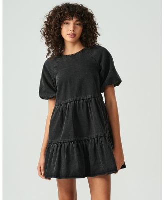 ST MRLO - Raise Mini Dress - Dresses (Washed Black) Raise Mini Dress