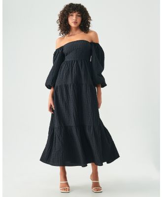ST MRLO - Ross Midi Dress - Dresses (Black) Ross Midi Dress