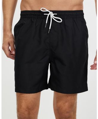 Staple Superior - Basic Recycled Swim Shorts - Shorts (Black) Basic Recycled Swim Shorts
