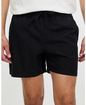 Staple Superior - Hamilton Linen Blend Shorts - Shorts (Black) Hamilton Linen Blend Shorts