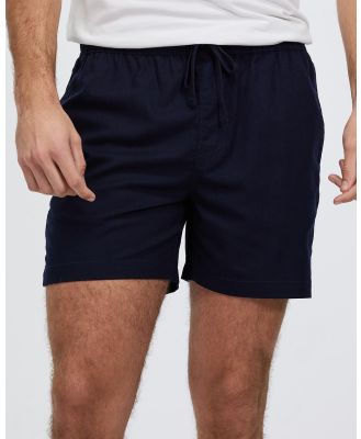 Staple Superior - Hamilton Linen Blend Shorts - Shorts (Navy) Hamilton Linen Blend Shorts