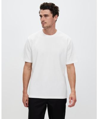 Staple Superior - Lee Waffle T Shirt - T-Shirts & Singlets (Off White) Lee Waffle T-Shirt
