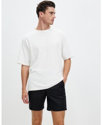 Staple Superior - Sardinia Linen Shorts - Shorts (Black) Sardinia Linen Shorts