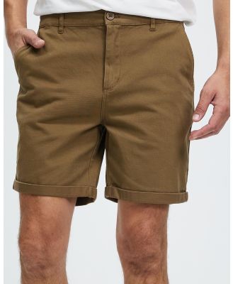 Staple Superior - Staple Stretch Chino Shorts - Chino Shorts (Tan) Staple Stretch Chino Shorts