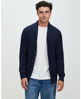 Staple Superior - Sylas Knit Cardigan - Jumpers & Cardigans (Navy) Sylas Knit Cardigan