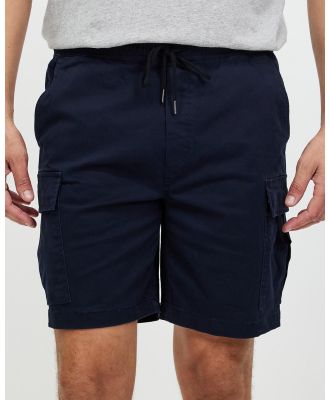 Staple Superior - Valley Stretch Cargo Shorts - Shorts (Navy) Valley Stretch Cargo Shorts