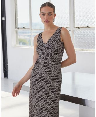 Staple the Label - Lexi Bias Maxi Dress - Printed Dresses (Geo) Lexi Bias Maxi Dress