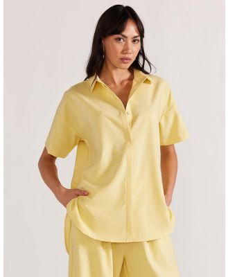 Staple the Label - Sorrento Resort Shirt - Tops (Lemon) Sorrento Resort Shirt