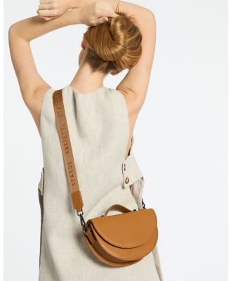 Status Anxiety - All Nighter Bag With Webbed Strap - Bags (Tan) All Nighter Bag With Webbed Strap
