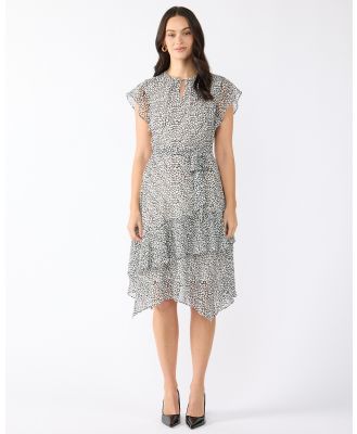 Stella - Night Pebble Love Dress - Printed Dresses (Black/Milk) Night Pebble Love Dress