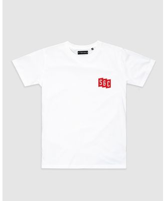 Stock & Co. - Initials Tee   Youth - Short Sleeve T-Shirts (White) Initials Tee - Youth