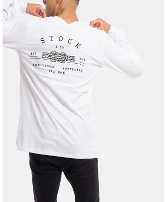 Stock & Co. - Knot Long Sleeve Tee - Long Sleeve T-Shirts (White) Knot Long Sleeve Tee
