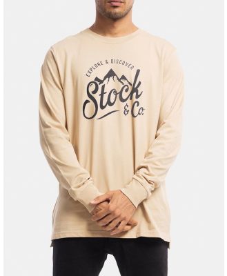 Stock & Co. - Original Explorer Long Sleeve Tee - Long Sleeve T-Shirts (Camel) Original Explorer Long Sleeve Tee