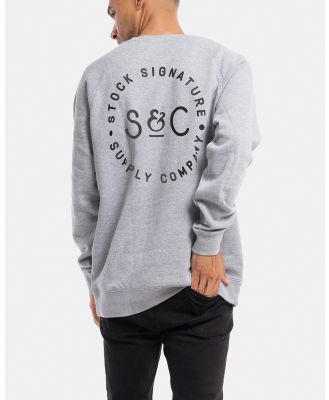 Stock & Co. - Stamped Signet Crewneck - Sweats (Marle Grey) Stamped Signet Crewneck