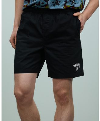 Stussy - Basic Stock Beachshorts - Shorts (Black) Basic Stock Beachshorts