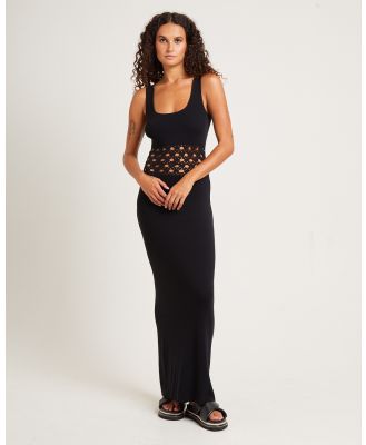 Subtitled - Emelina Crochet Maxi Dress - Dresses (BLACK) Emelina Crochet Maxi Dress