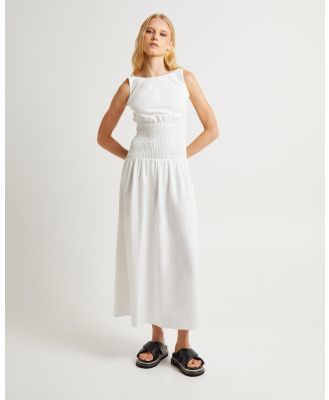 Subtitled - Hally Linen Maxi Dress - Dresses (WHITE) Hally Linen Maxi Dress