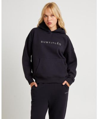 Subtitled - State Oversized Hoodie - Sweats & Hoodies (ALMOST BLACK) State Oversized Hoodie