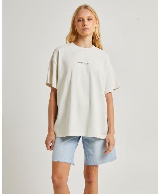 Subtitled - State Oversized T Shirt - Short Sleeve T-Shirts (WHITE) State Oversized T-Shirt