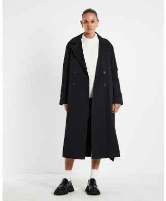 Subtitled - Tamika Trench Coat - Coats & Jackets (BLACK) Tamika Trench Coat