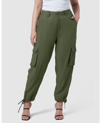 Sunday In The City - Heads Will Roll Cargo Pants - Cargo Pants (Green) Heads Will Roll Cargo Pants