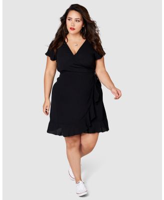 Sunday In The City - My Wave Wrap Dress - Dresses (black) My Wave Wrap Dress