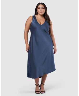 Sunday In The City - Tempting Midi Dress - Dresses (Blue) Tempting Midi Dress