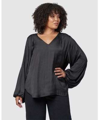 Sunday In The City - Trouble Lace Blouse - Tops (Black) Trouble Lace Blouse