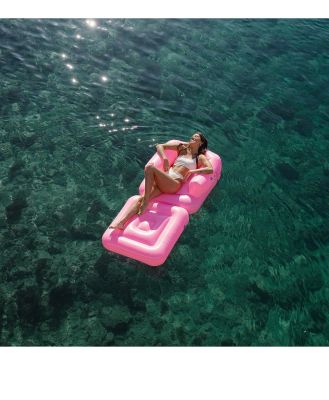 Sunnylife - Inflatable Lilo Chair Neon Pink - Outdoor Games (Multi) Inflatable Lilo Chair Neon Pink