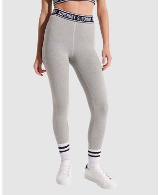 Superdry - Independent Tape Leggings - Pants (Grey Marle) Independent Tape Leggings