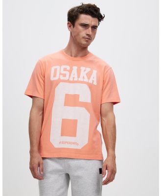 Superdry Sport - Code Classic Osaka Tee - T-Shirts & Singlets (Fusion Coral) Code Classic Osaka Tee